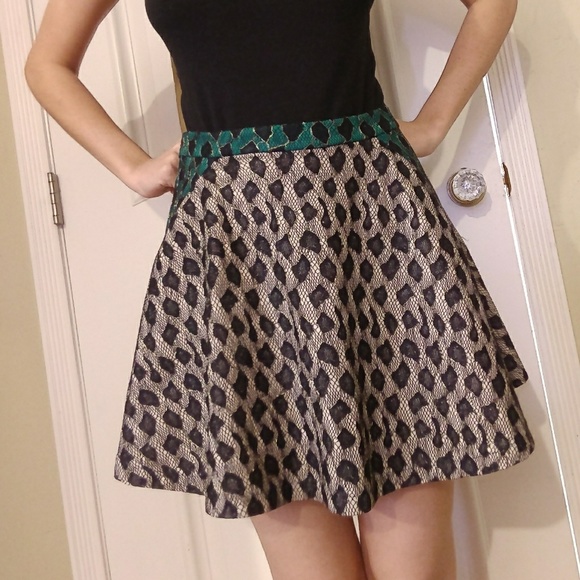 english rose Dresses & Skirts - Sparkle Leopard Mini Skirt Size 5